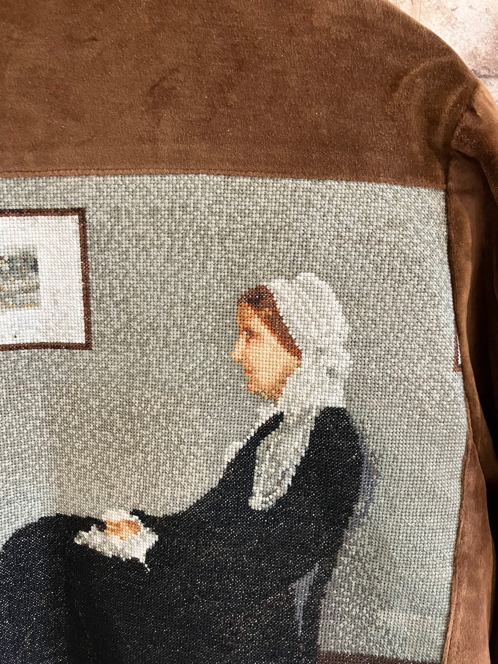 Whistler's Mother Upcycled Velvet Jacket