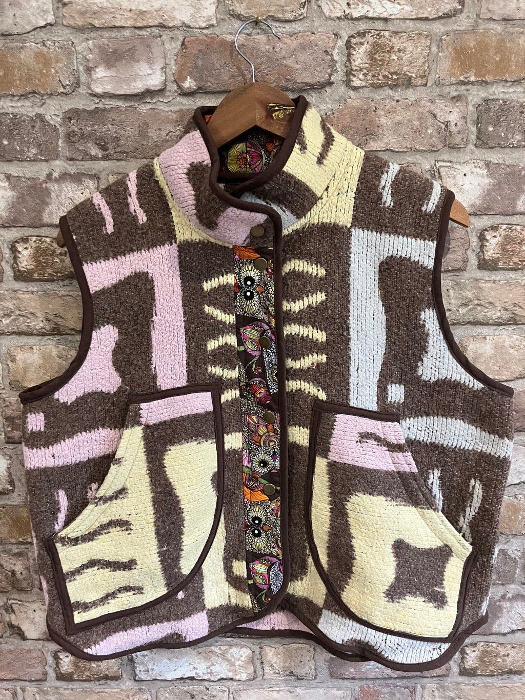 Vintage Blanket Upcycled Gilet