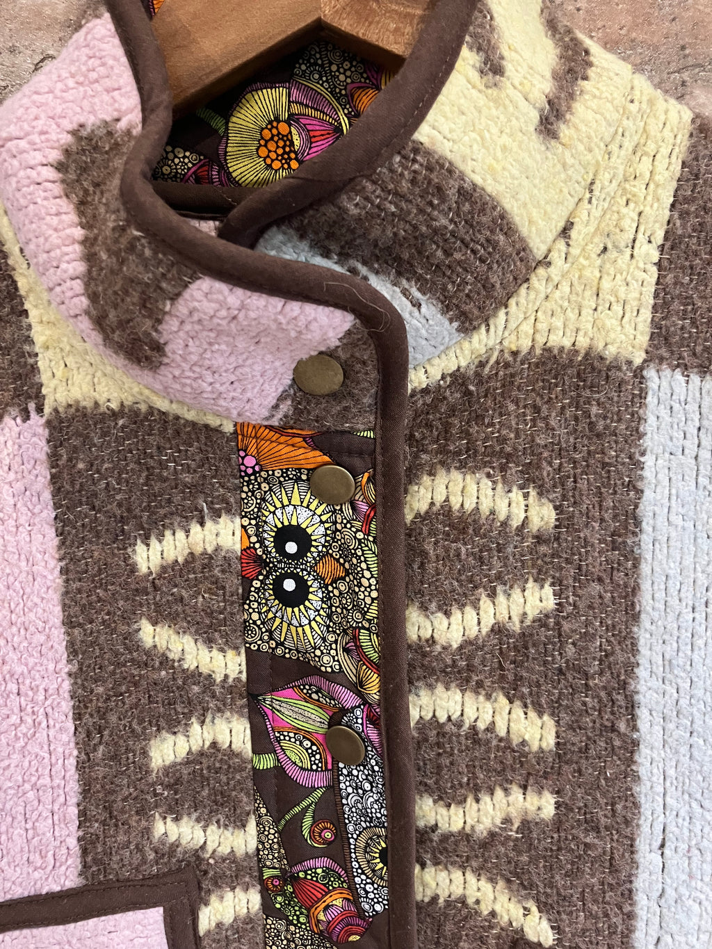 Vintage Blanket Upcycled Gilet