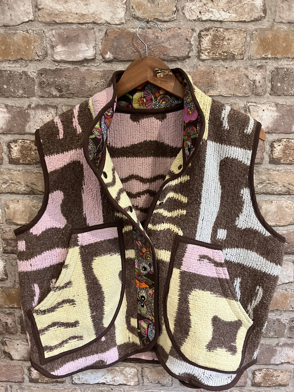 Vintage Blanket Upcycled Gilet