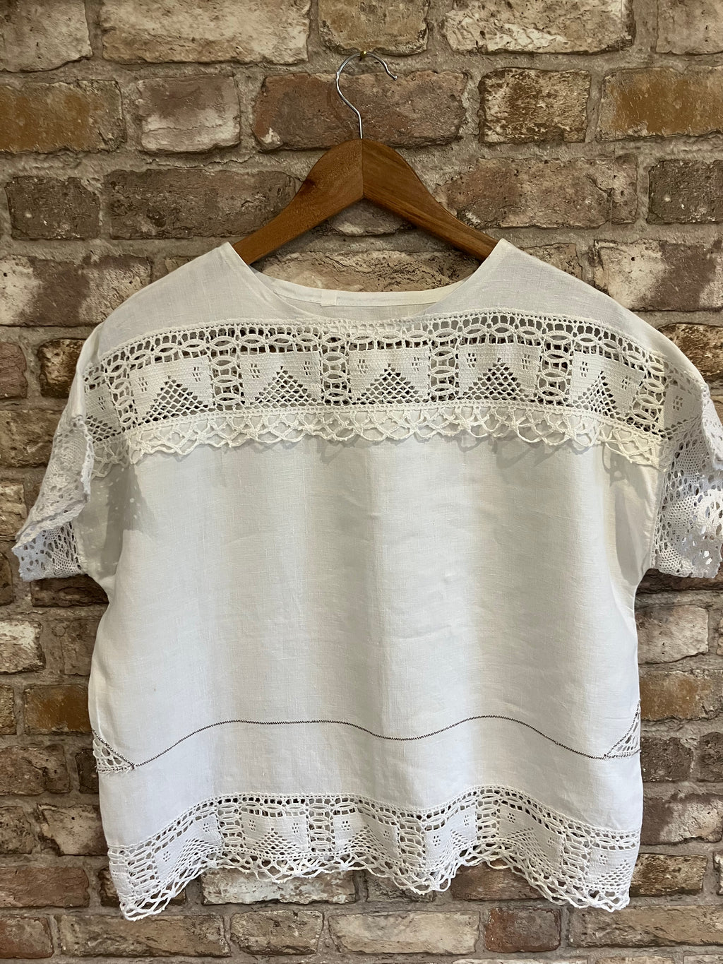 Soft Linen Simple Upcycled Blouse