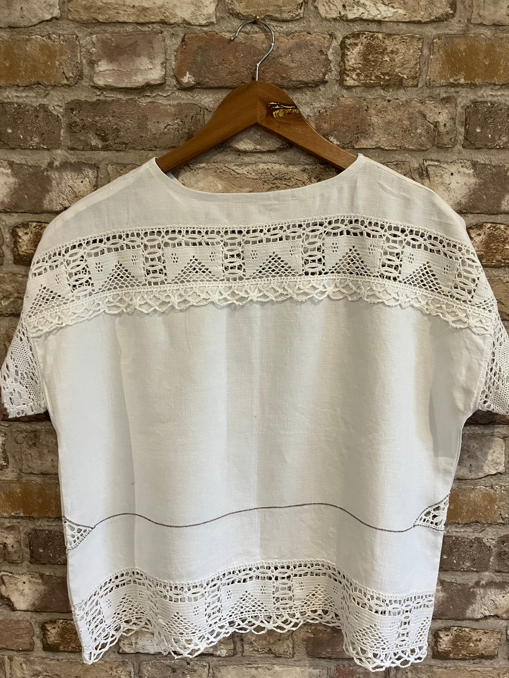 Soft Linen Simple Upcycled Blouse