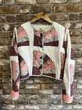 Cropped Quilted Jacket – Vintage Hand-Pieced Quilt