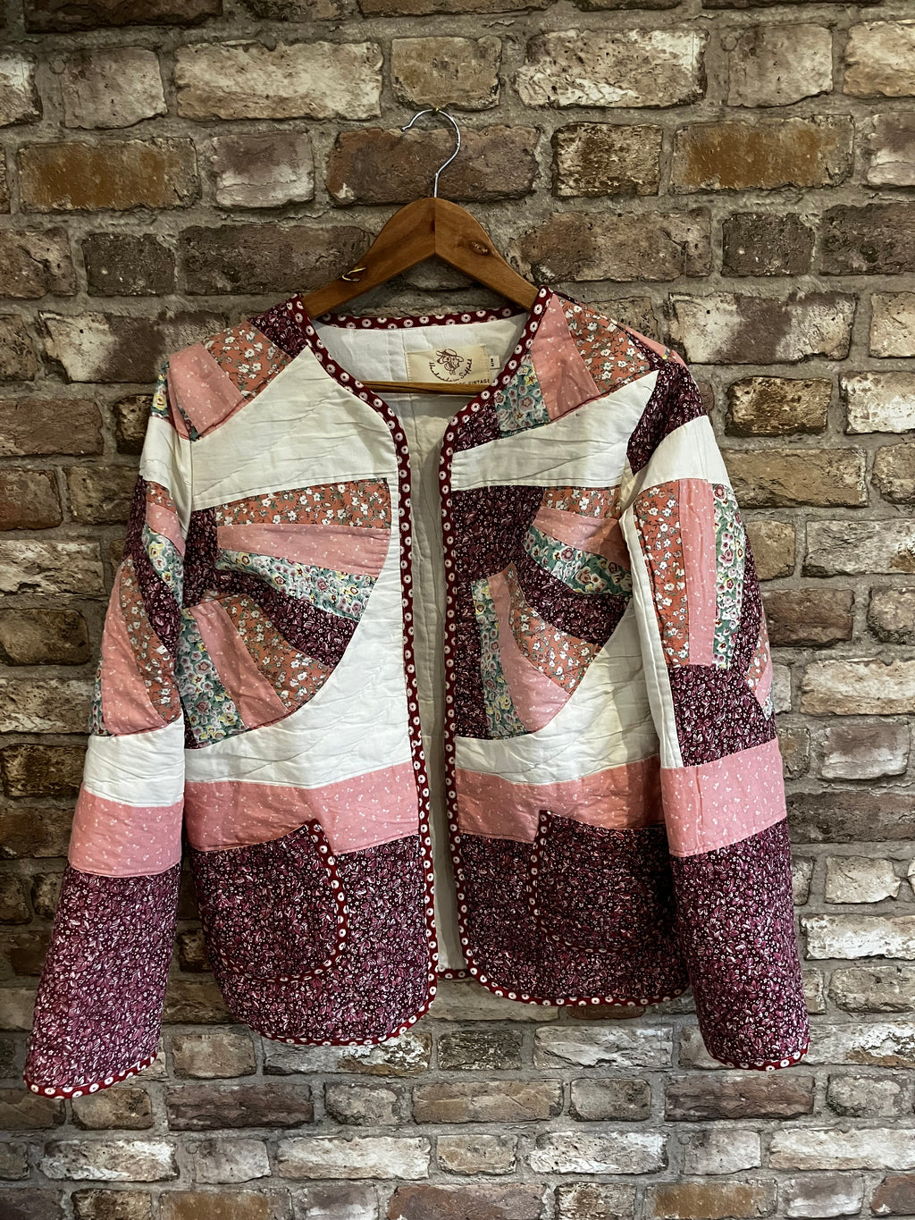 Longer Line Quilted Jacket – Vintage Hand-Pieced Quilt