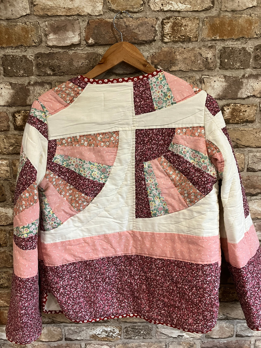 Longer Line Quilted Jacket – Vintage Hand-Pieced Quilt