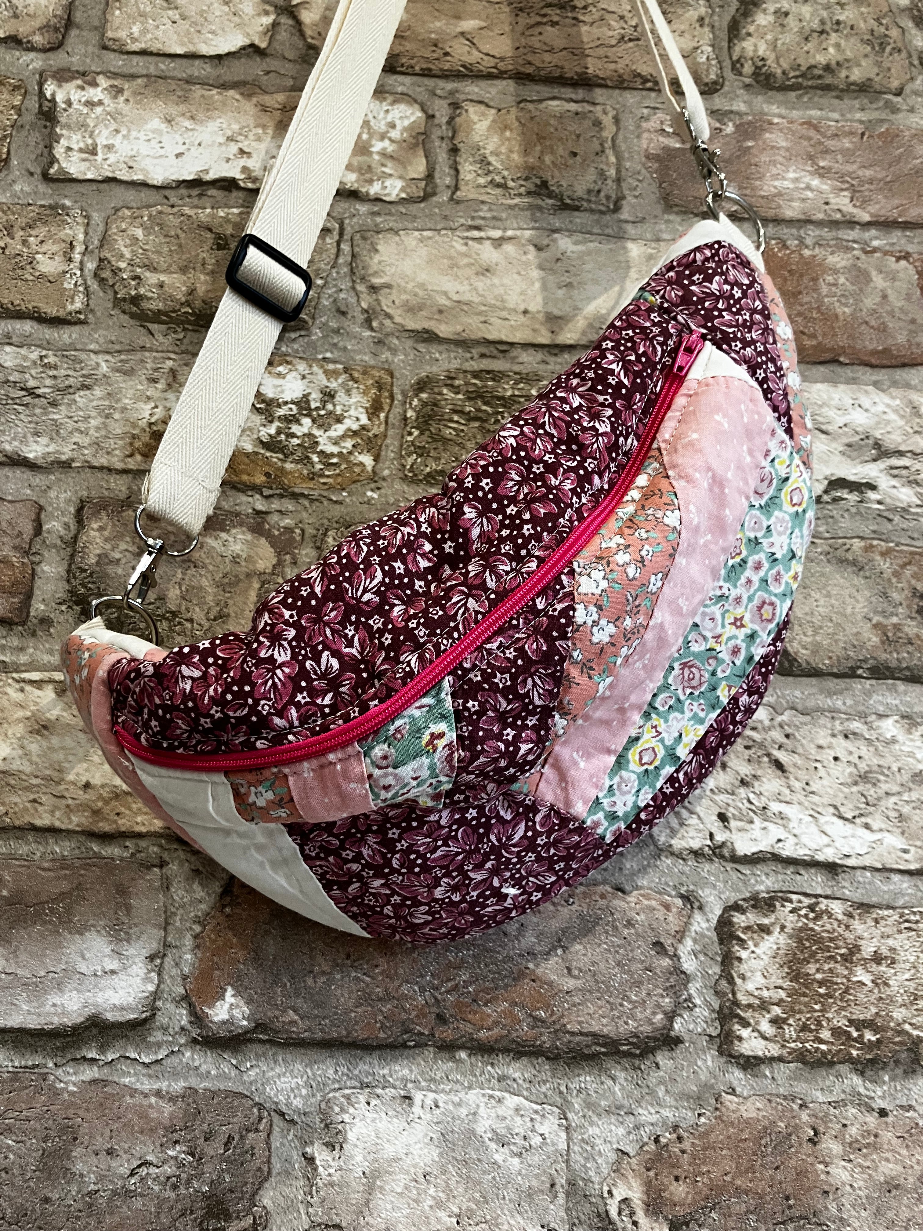 Cross Body Sling Bag – Vintage Hand-Pieced Quilt