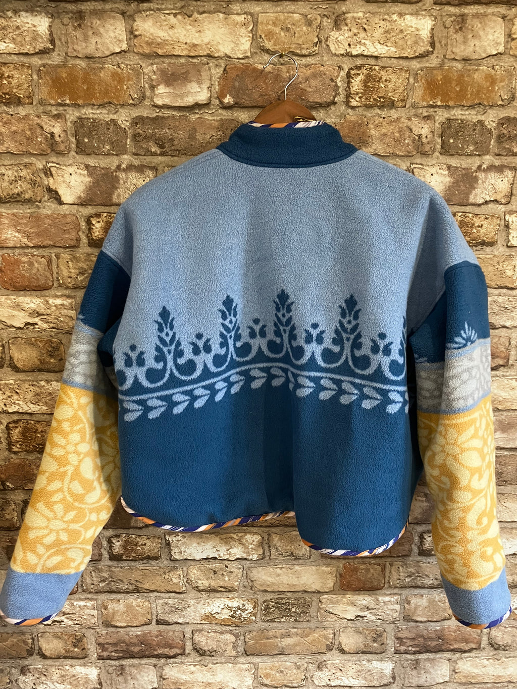 Blue Vintage Blanket Flora Jacket