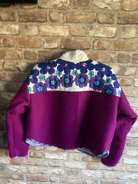 One-of-a-Kind Cropped Quilted Jacket