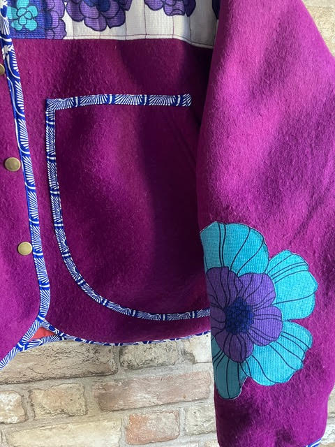 One-of-a-Kind Cropped Quilted Jacket